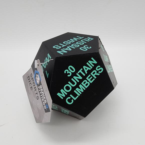 Jumbo Exercise Foam Sports Dice Workout 12 Sided Burpees Lunges Home Gym - Picture 1 of 4